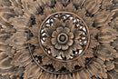 A Carved Teak Lotus Flower