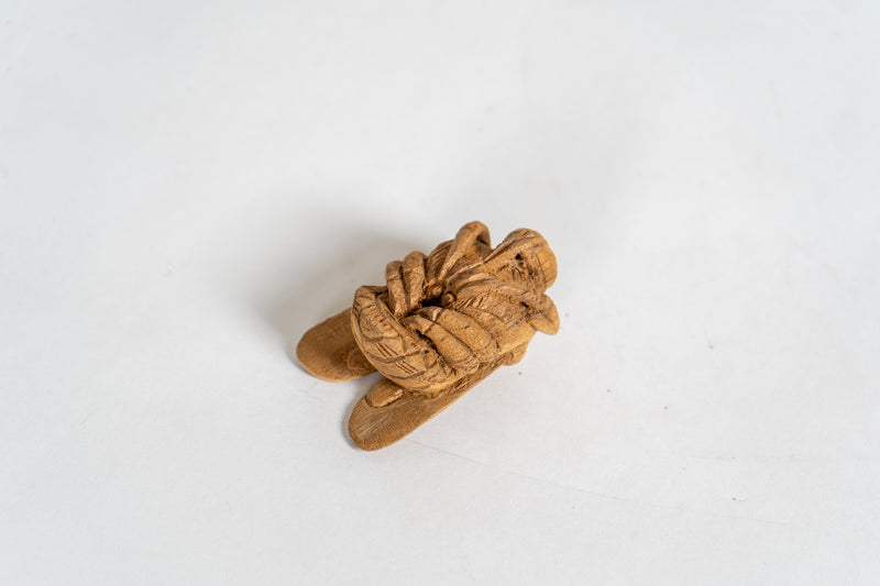 A Hand-Carved Teak Wood Carpenter Bee