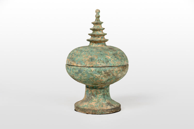 Brass Offering Urn with Lid