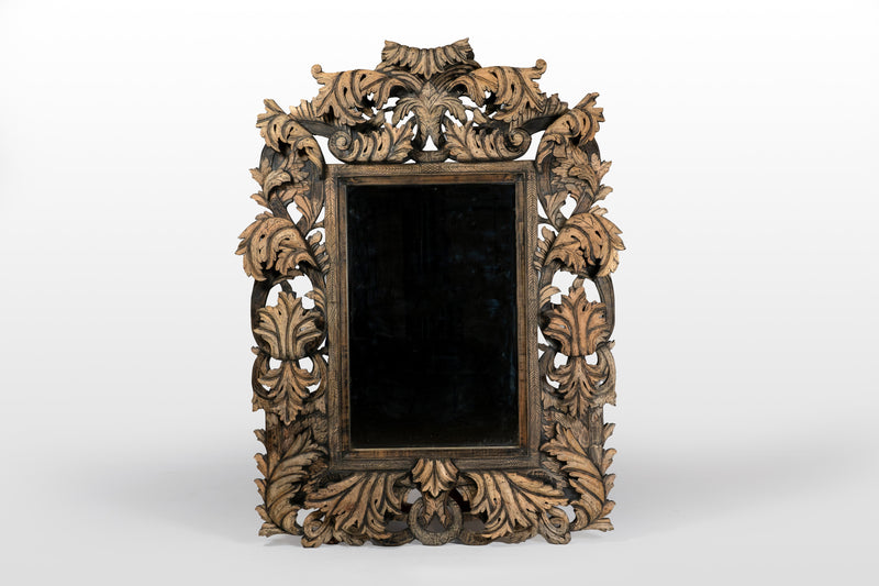 A Hand-Carved Indian Mirror Frame