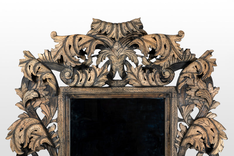 A Hand-Carved Indian Mirror Frame