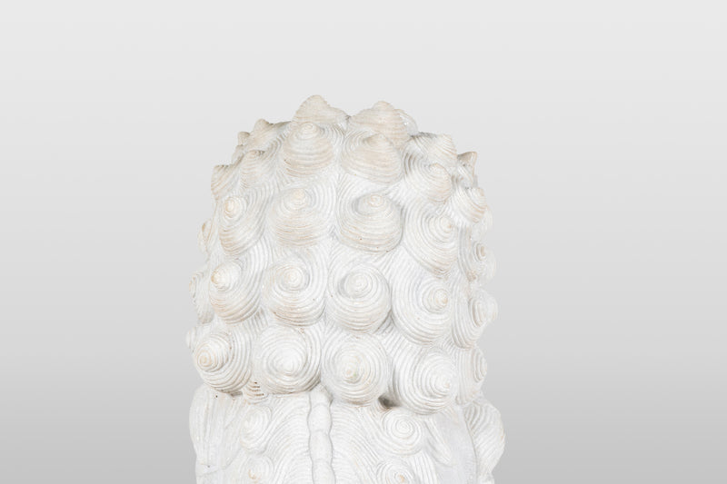 A Pair of Marble Foo Lions