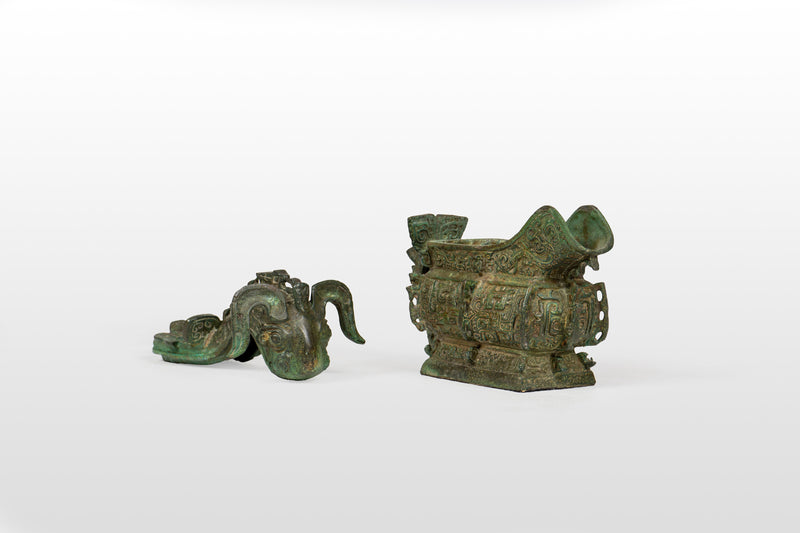 Metal Wine Ewer with Chinese Mythical Ram