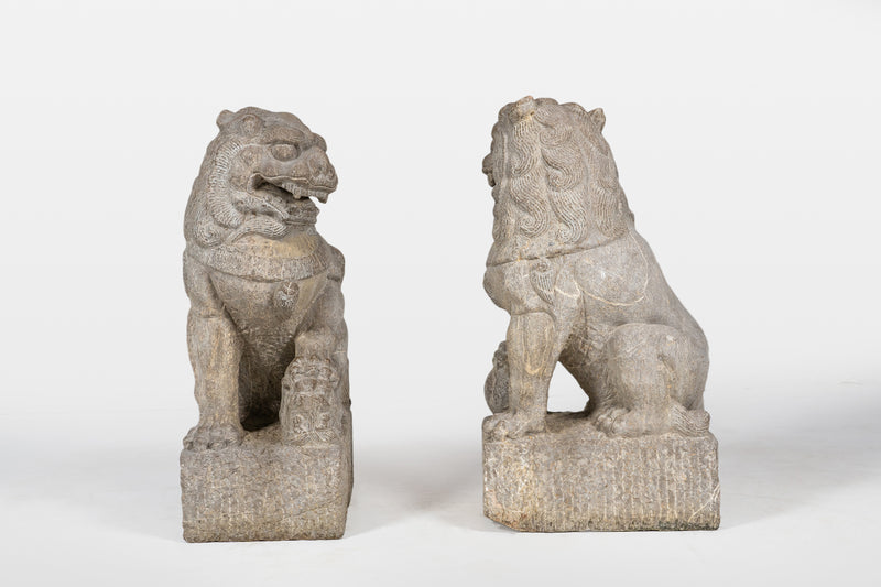 A Pair of Chinese Foo Lions