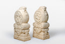 A Pair of Chinese Marble Stone Drums