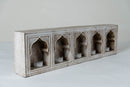 Marble Votive Holder with Arched Designs