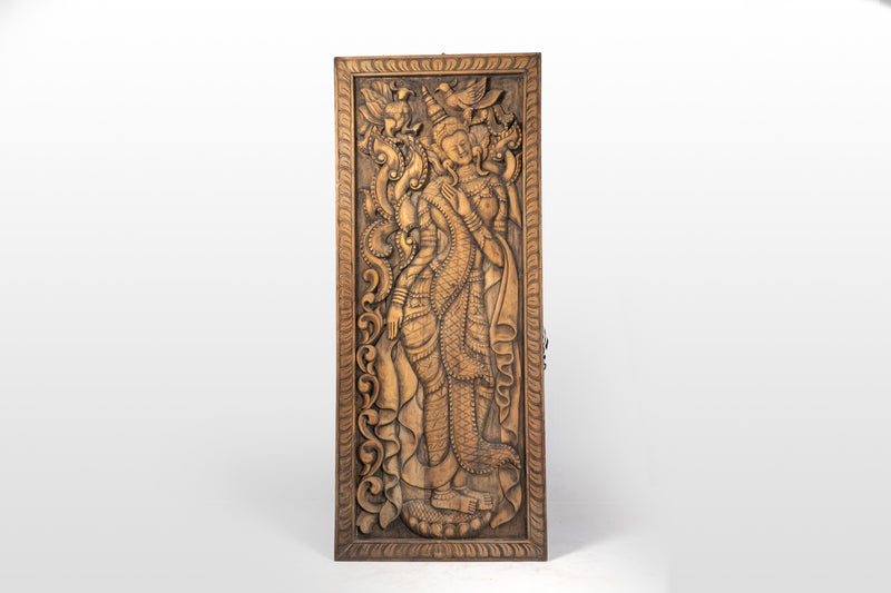 A Wood Carving of Apsara