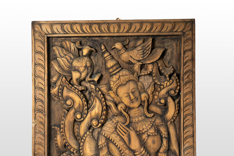 A Wood Carving of Apsara