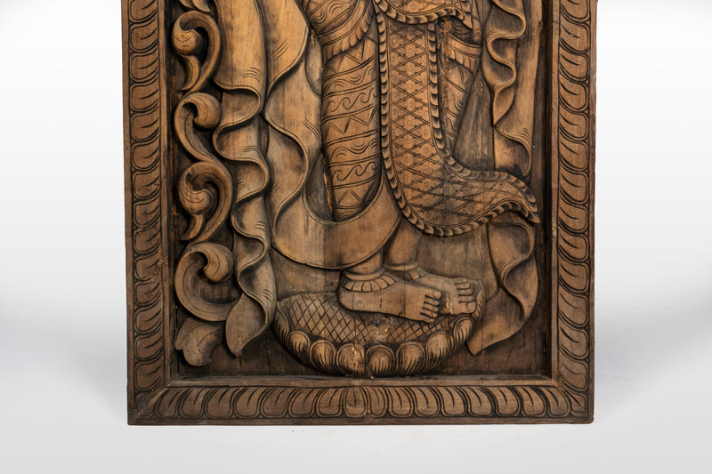 A Wood Carving of Apsara