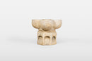 A Raised Marble Lotus Shaped Basin