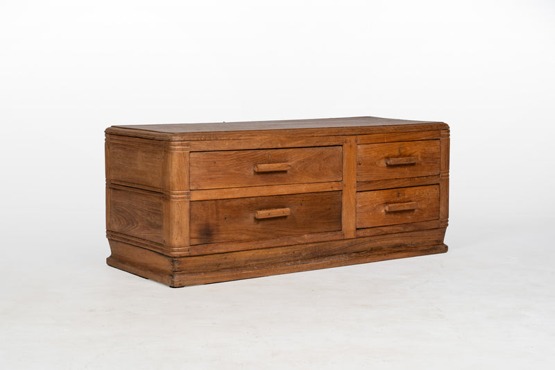 Wooden Four Drawer Chest