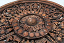 Flower wood carving