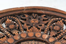 Flower wood carving