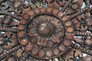 Flower wood carving