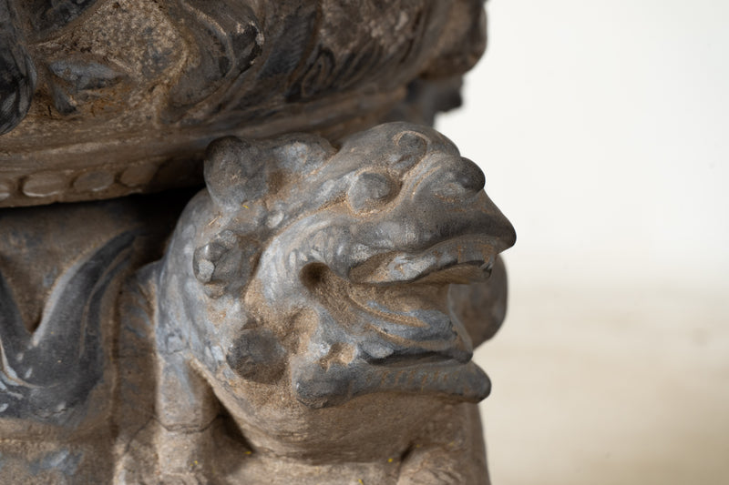 A Chinese Stone Column Base