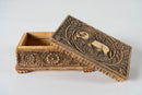Camel Bone Box with Carvings