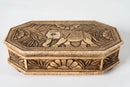 Camel Bone Box with Carvings