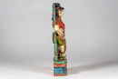A Carved Teak Saraswati Figure