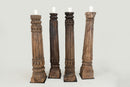 Structural Columns Modified into Candle Pedestal