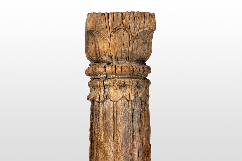 Structural Columns Modified into Candle Pedestal