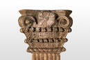 A Set of Square Anglo Indian Teak Columns with Corinthian Capitals