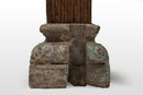A Set of Square Anglo Indian Teak Columns with Corinthian Capitals