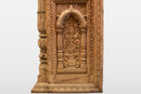 A Wooden Indian Colonnade With Five Arches and Candle Alcoves