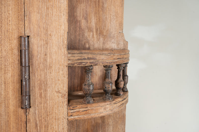 A Wall Mirrored Cabinet with Storage and Shelving