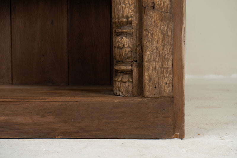 An Indian Carved Arch Modified into Bookshelf