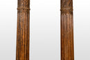 A Pair of Corinthian Indian Wooden Columns
