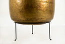 A Monumental Amphora Brass Vase