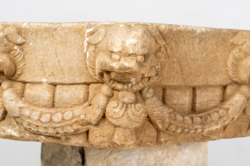 A Liao Dynasty Style Octagon Chinese Limestone Pedestal