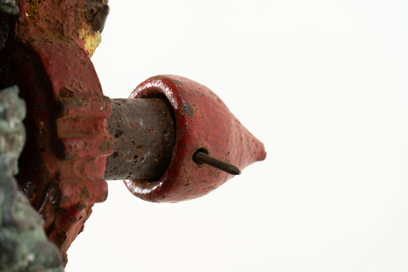 A Metal Burmese Bell with Garula and Narasimha