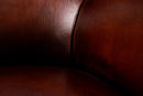 A  Round Little Marquise Leather Chair