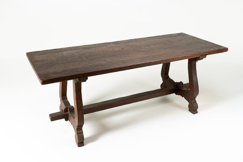 A French Harvest Oak Wood Table