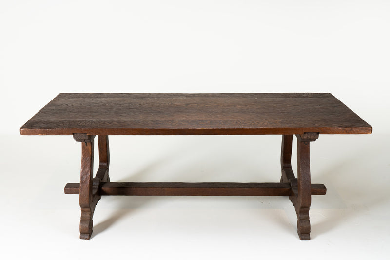 A French Harvest Oak Wood Table