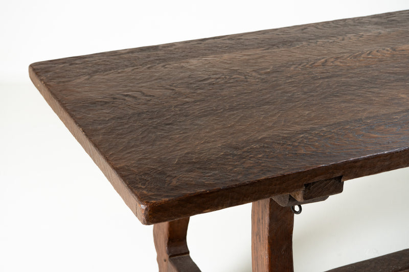 A French Harvest Oak Wood Table