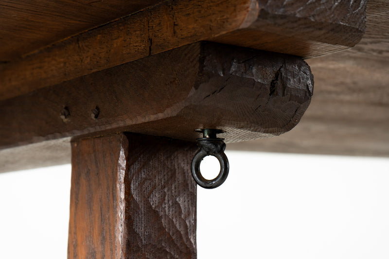 A French Harvest Oak Wood Table