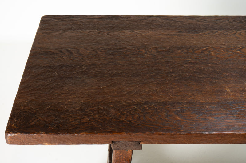 A French Harvest Oak Wood Table