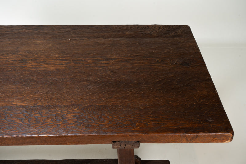 A French Harvest Oak Wood Table