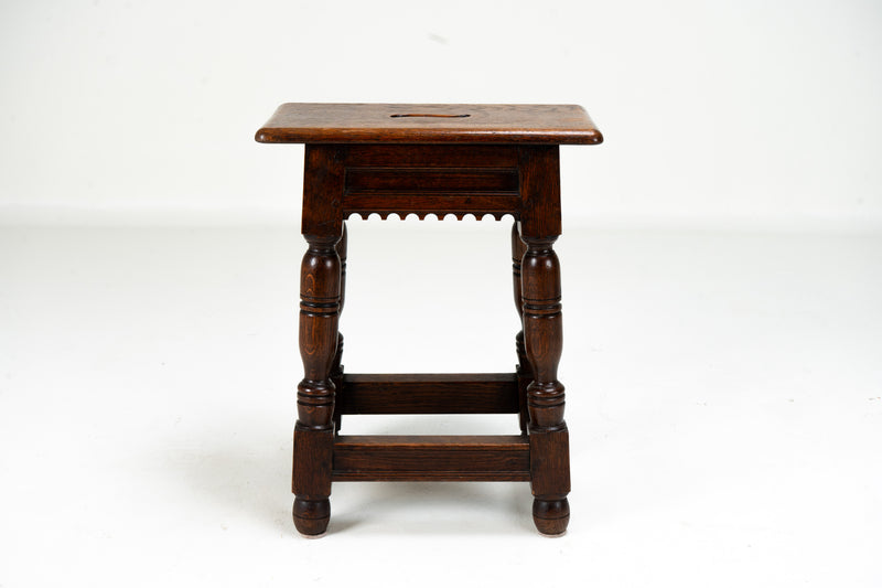 A French Oak Joint Stool
