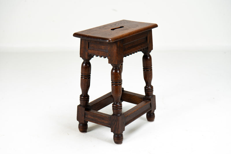 A French Oak Joint Stool