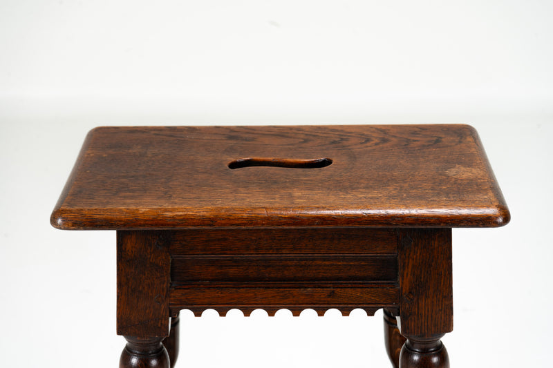 A French Oak Joint Stool