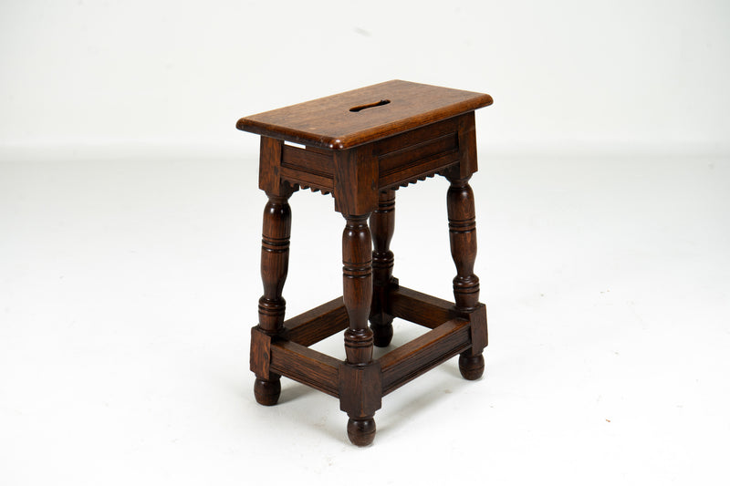 A French Oak Joint Stool