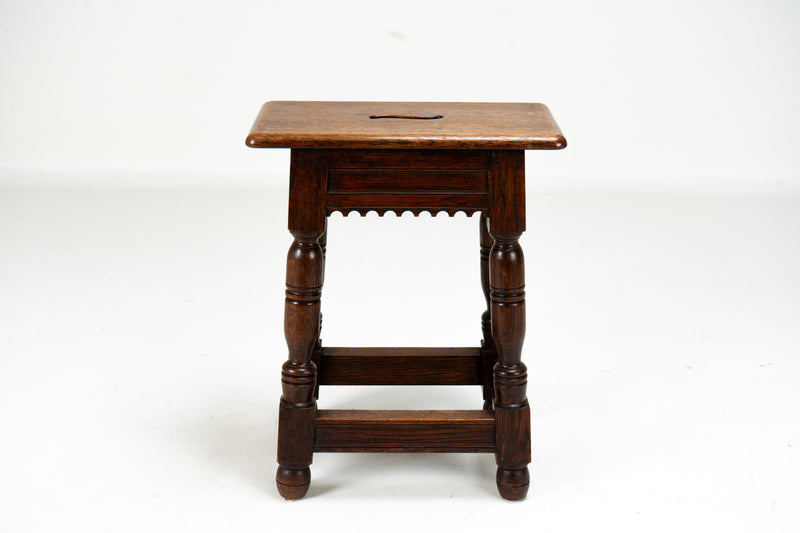 A French Oak Joint Stool