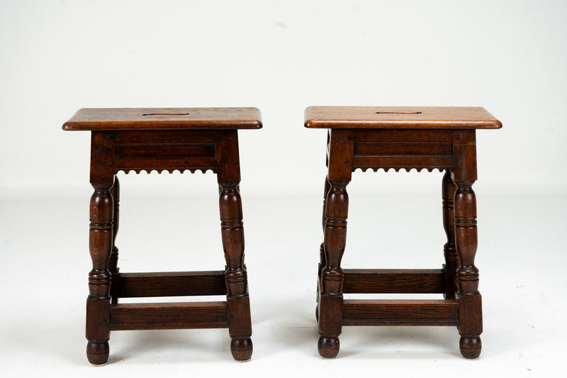 A French Oak Joint Stool