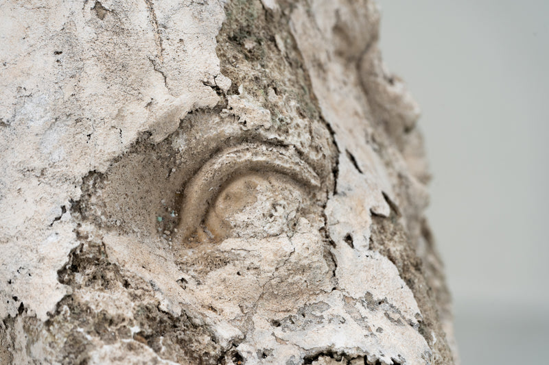A Plaster Sculpture of an Infant face