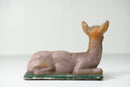 A Garden Cement Sculpture of a Fawn