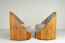 A Pair of Hungarian Art Deco "Cocoon" Chairs