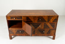 A Chest of Drawers With Triangular Parquetry